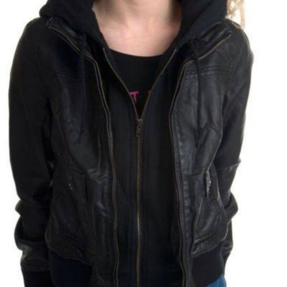 Obey Faux Leather Jacket - Picture 1 of 3
